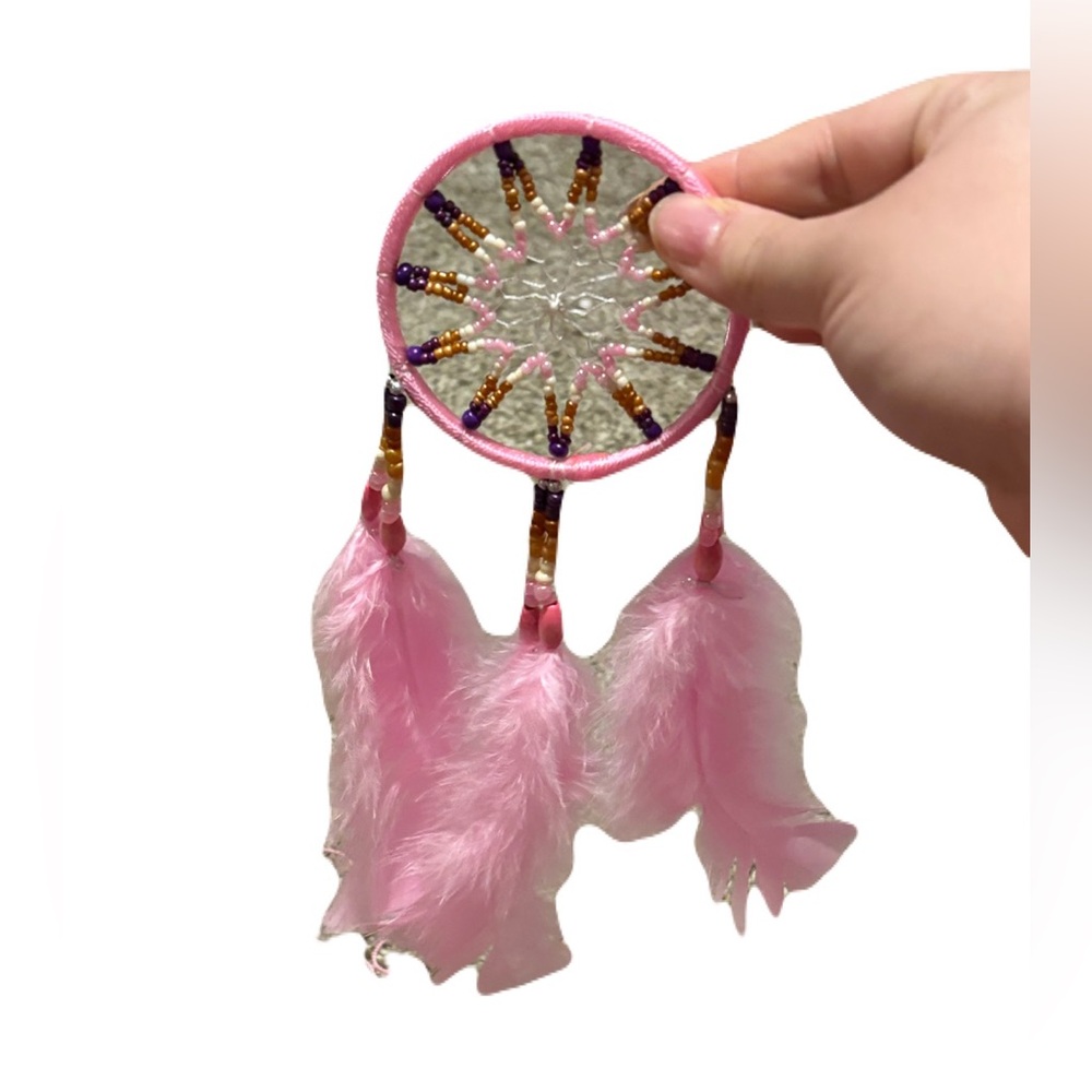 (No Brand) Pink Dreamcatcher Decor: Small